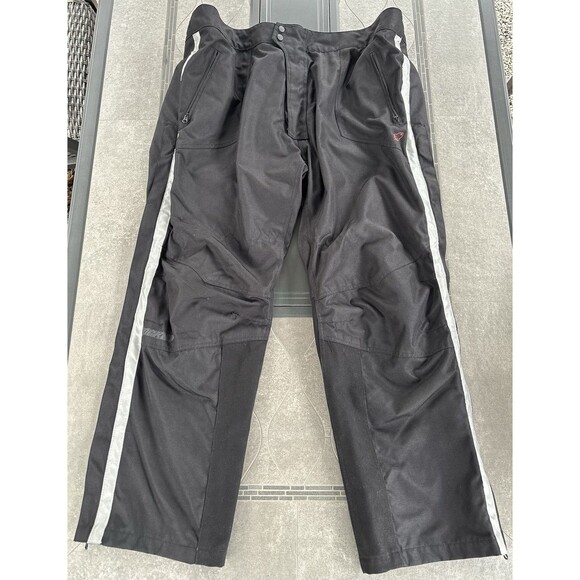 Joe Rocket Nylon Black Padded Motorcycle Pants Size 4XL Removable